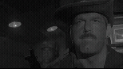 Black And White Photo Of Man Saying They Makin A Monster In Fast Lansing GIF