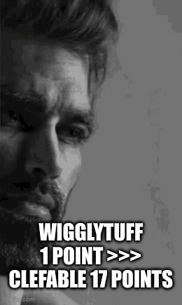 Black And White Photo Of Man With Beard Wigglytuff 1 Point Clefable 17 Points GIF