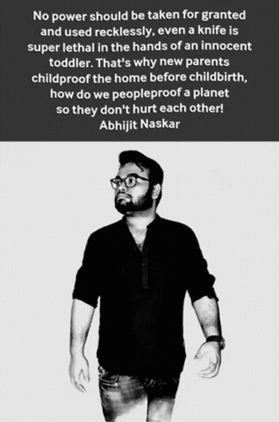 Black And White Photo Of Man With Quote GIF