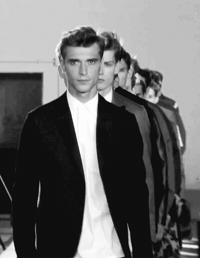 Black And White Photo Of Men In Suits GIF