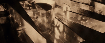 Black And White Photo Of People In Mirror GIF