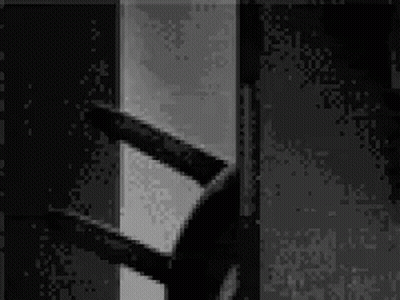 Black And White Photo Of Person By Window GIF