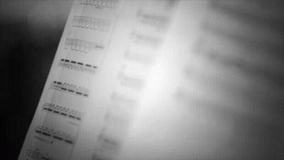 Black And White Photo Of Sheet Music GIF