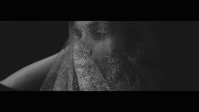 Black And White Photo Of Torso Covered In Towel GIF
