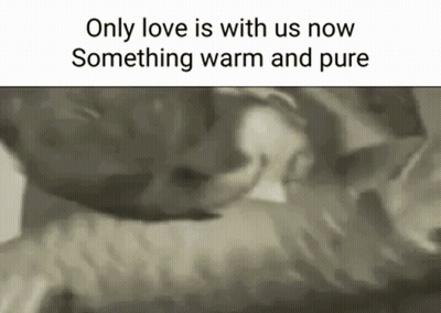 Black And White Photo Of Two People Kissing GIF