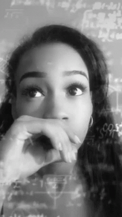Black And White Photo Of Woman Covering Face GIF