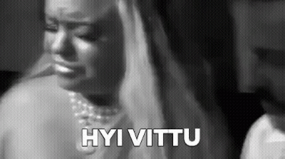Black And White Photo Of Woman Crying Next To Man With Hyi Vittu GIF