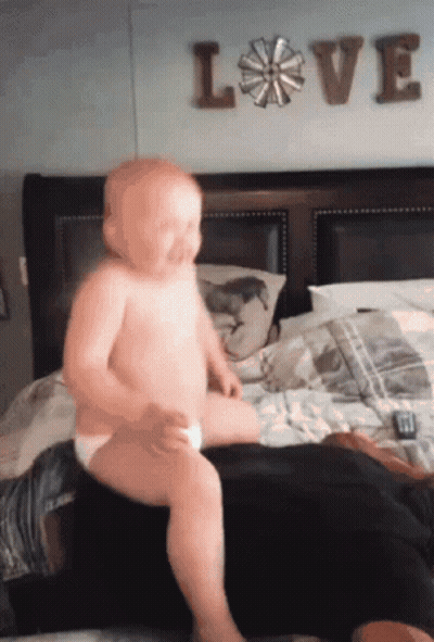 Black And White Photo Of Woman Saying You Big Baby GIF