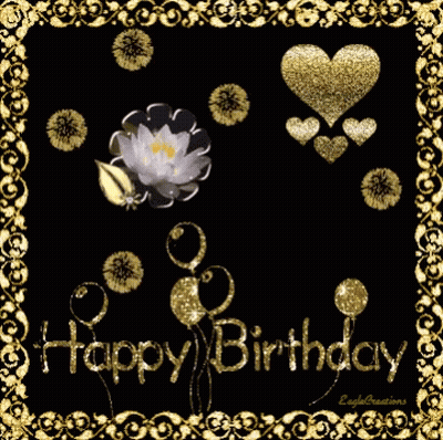 Black And White Photo Of Woman Singing Happy Birthday GIF