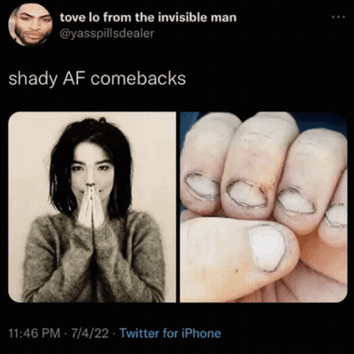 Black And White Photo Of Woman With Shady Comebacks GIF