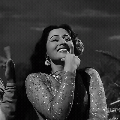 Black And White Photo Of Woman With Shyam GIF