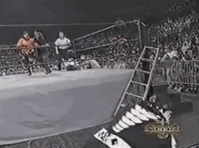 Black And White Photo Of Wrestling Match GIF