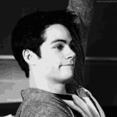 Black And White Photo Of Young Man Making Silly Face GIF