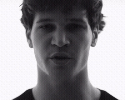 Black And White Photo Of Young Man GIF