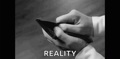 Black And White Photo Person Holding Empty Wallet GIF