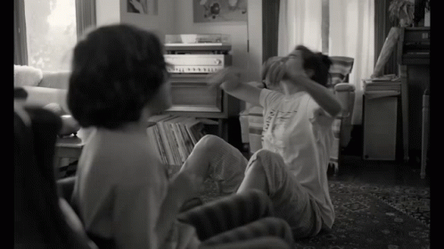 Black And White Photo Person Wearing National T-Shirt GIF