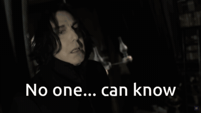 Black And White Photo Saying No One Can Know GIF