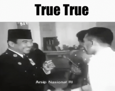 Black And White Photo Saying True True GIF