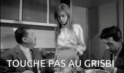 Black And White Photo Touche Pas Au Grisbi GIF