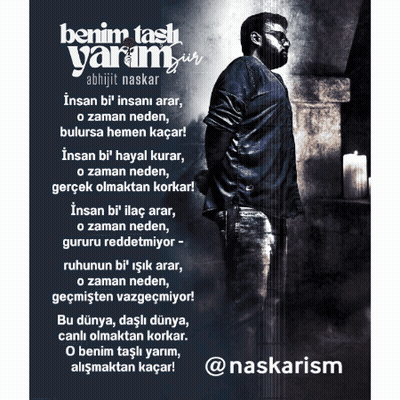 Black and White Photo With Benim Tasli Yarim