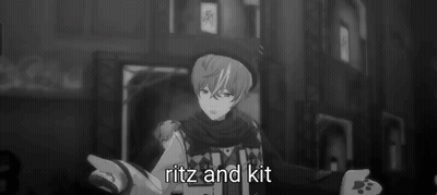 Black And White Photo With Ritz And Kit GIF