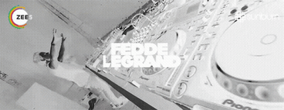 Black And White Pioneer DJ Mixer With Fedde Legrand GIF