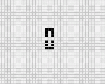 Black And White Pixel Art Skull And Crossbones GIF