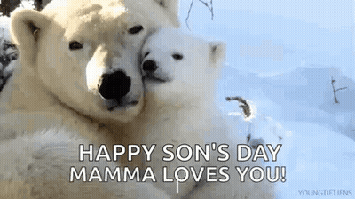 Black And White Poster Dear Son God Loves You More Than Anything And So Do I GIF