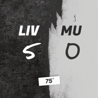 Black And White Poster Saying Liv Mu So 75 GIF
