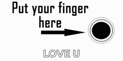 Black And White Puppy Saying Love U GIF