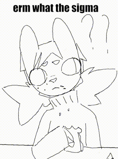 Black And White Rabbit Saying Erm What The Sigma GIF