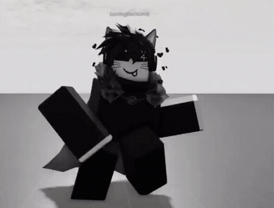 Black And White Roblox Character Gamingblack64 GIF