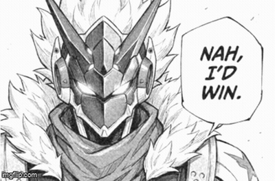Black And White Robot Saying Nah I'd Win GIF