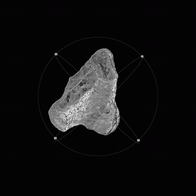 Black And White Rock In Circle GIF