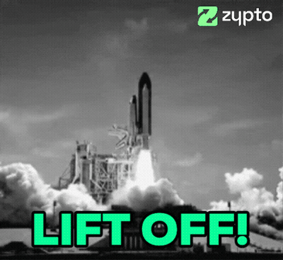 Black And White Rocket Launch Lift Off GIF