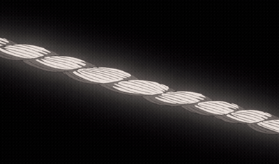 Black And White Rope That Looks Like A Snake GIF