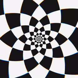 Black And White Rotating Optic GIF