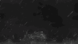 Black And White Scary Thunder GIF
