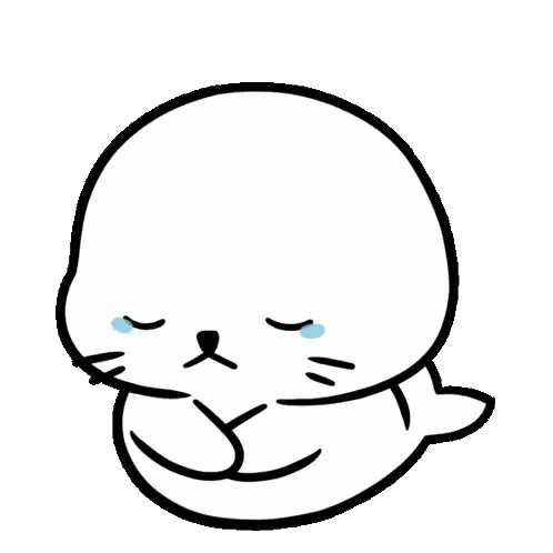 Black And White Seal Drawing Sticker