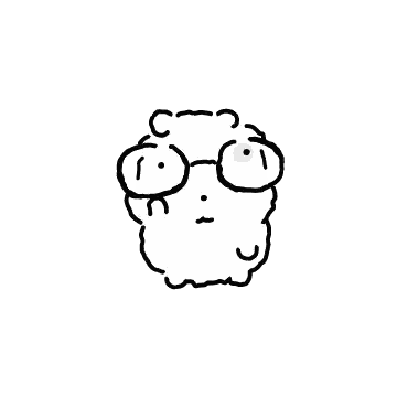 Black And White Sheep Wearing Glasses Sticker