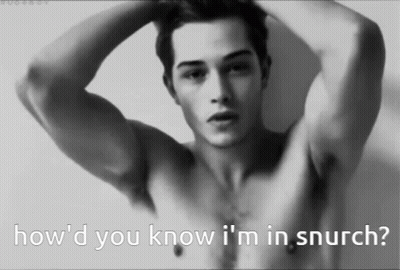 Black And White Shirtless Man How'd You Know I'm In Snurlh GIF