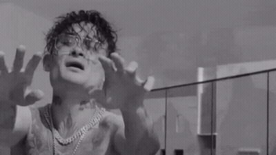 Black And White Shirtless Man With Sunglasses GIF