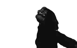 Black And White Silhouette With Outstretched Arms Sticker