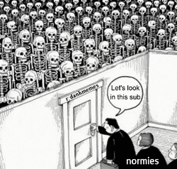 Black And White Skeleton Wave Meme GIF
