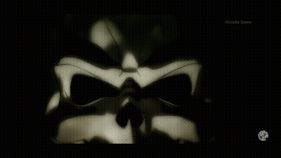 Black And White Skull With Ritsuki-Sama GIF