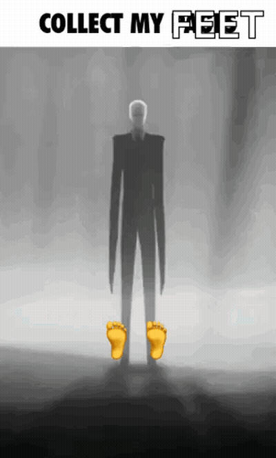 Black And White Slender Man Collect My Pages GIF