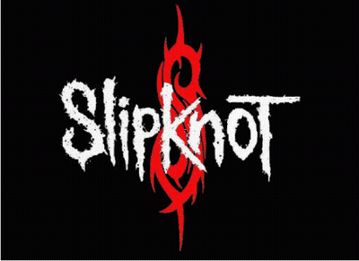 Black And White Slipknot Logo With Pentagram GIF
