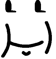 Black And White Smiley Face Sticker