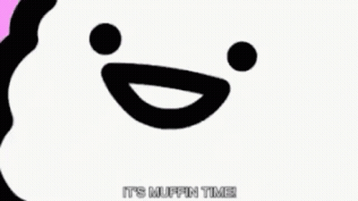 Black And White Smiling Cartoon Character GIF
