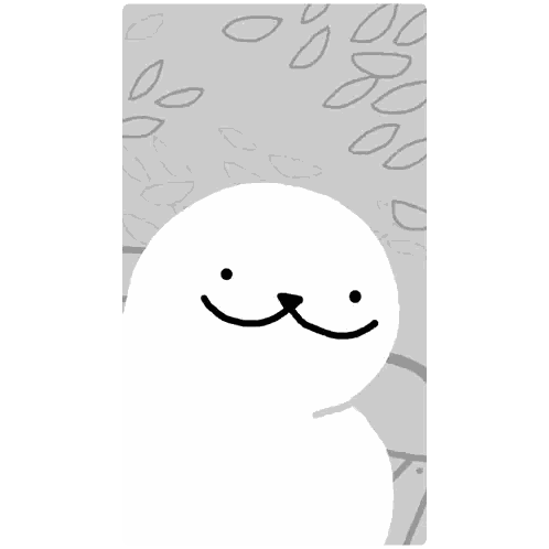 Black And White Smiling Face Sticker